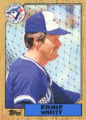1987 Topps Baseball Cards      698     Ernie Whitt